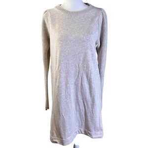 Splendid Mini Dress Knit Sleeves Sweatshirt Material Body Size XS